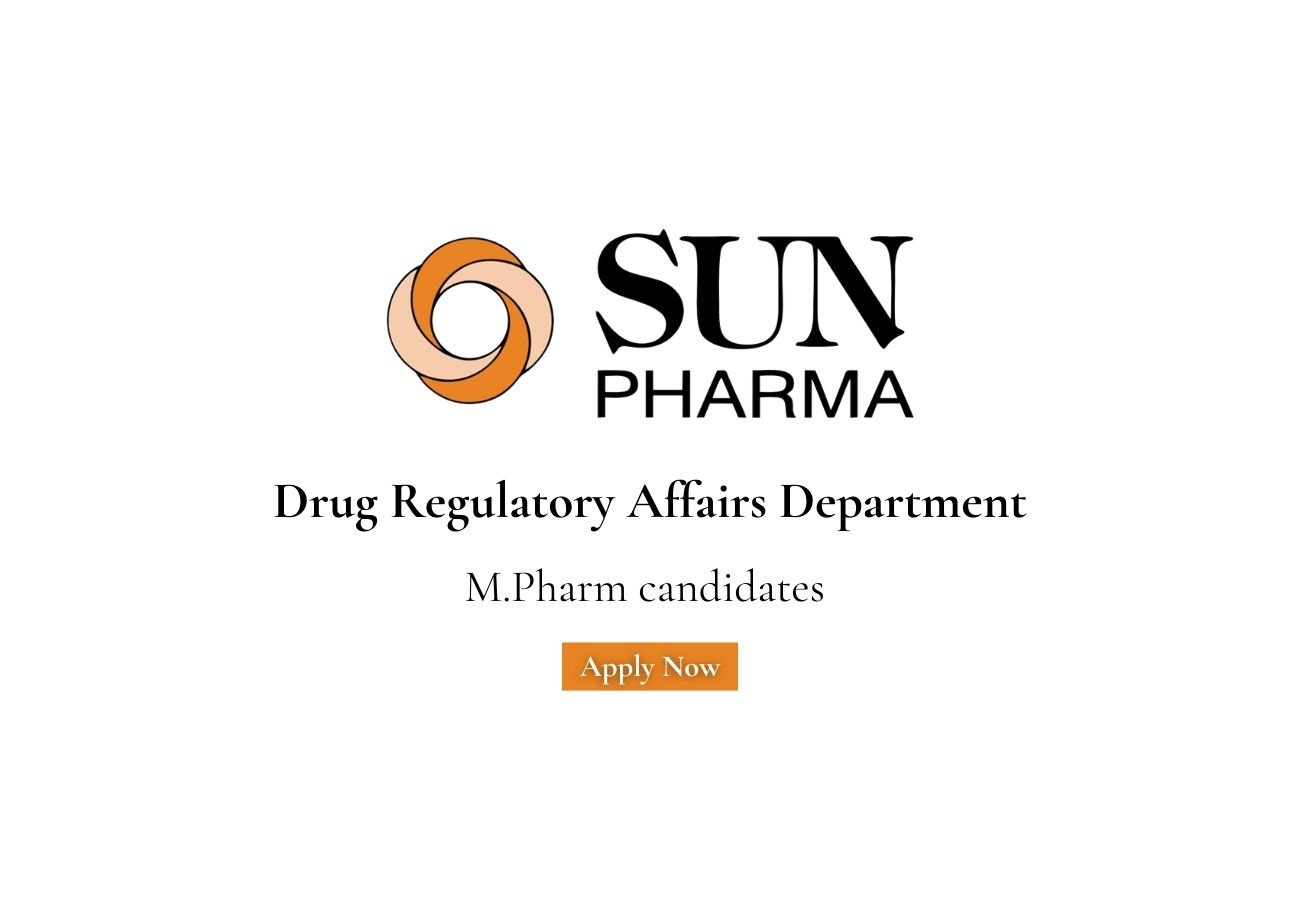 sun pharmaceutical Hiring For Drug Regulatory Affairs