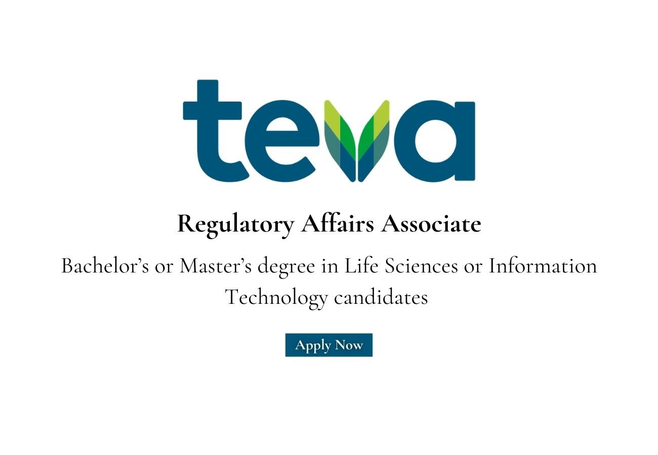 Teva Pharmaceuticals Hiring For Regulatory Affairs Associate