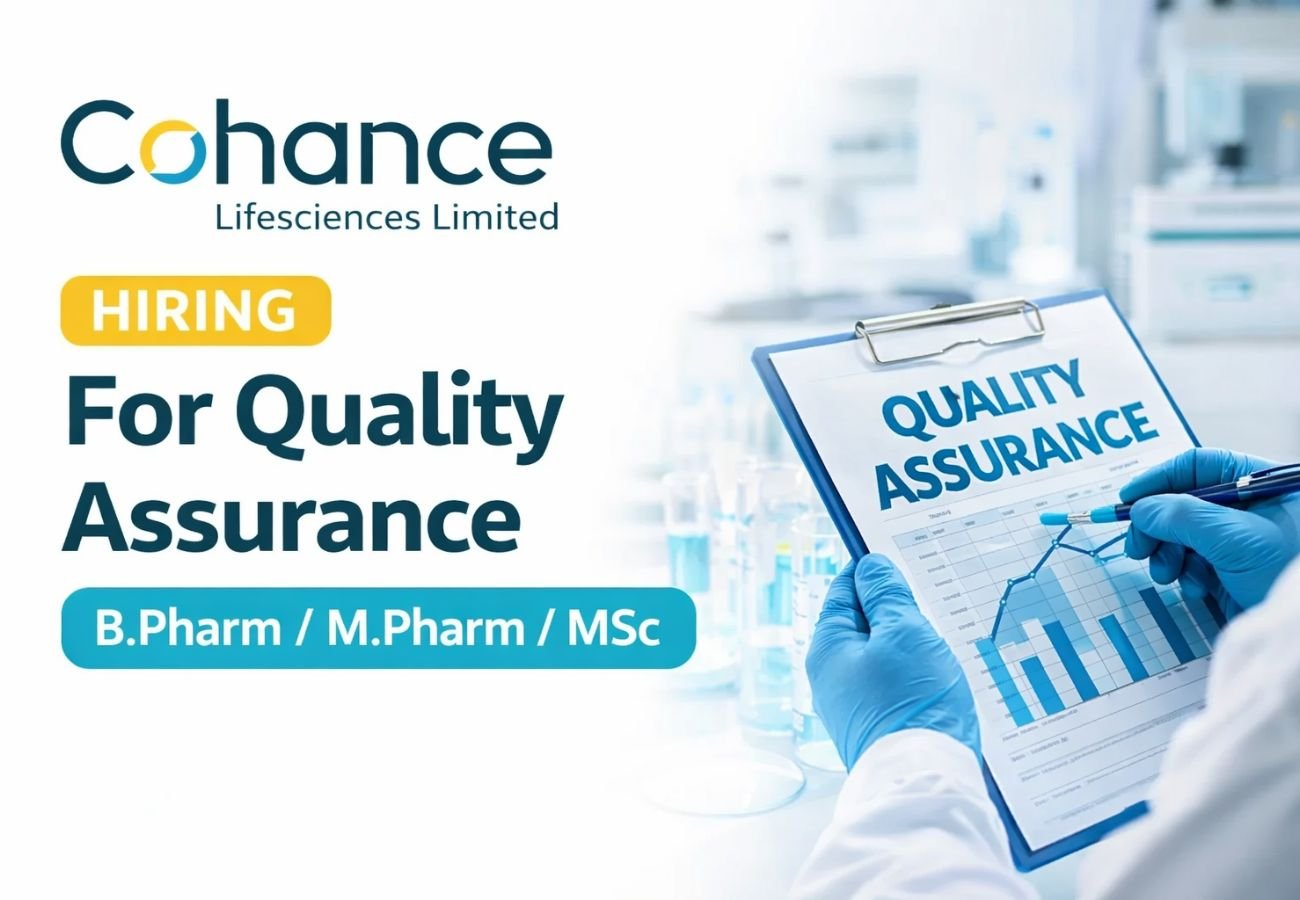 Cohance Lifesciences Limited Hiring For Quality Assurance