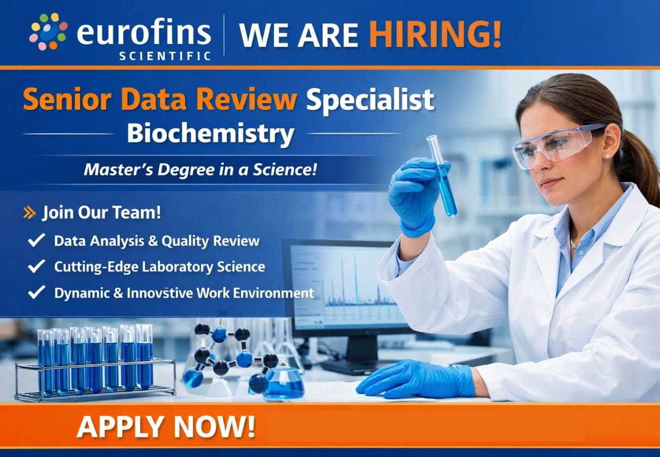 Eurofins Scientific Hiring For Senior Data Review Specialist – Biochemistry
