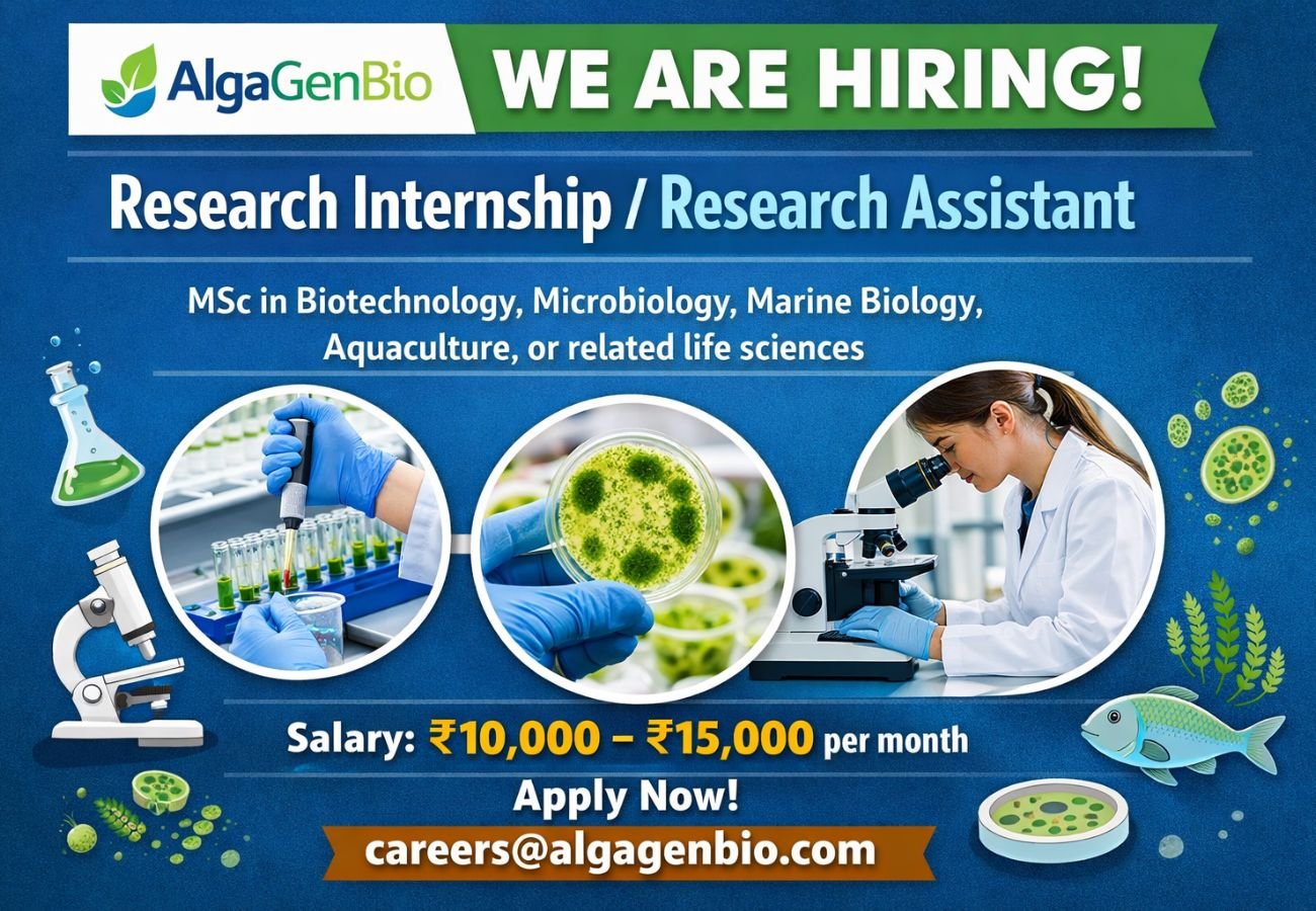 AlgaGenBio Hiring For Research Internship / Research Assistant