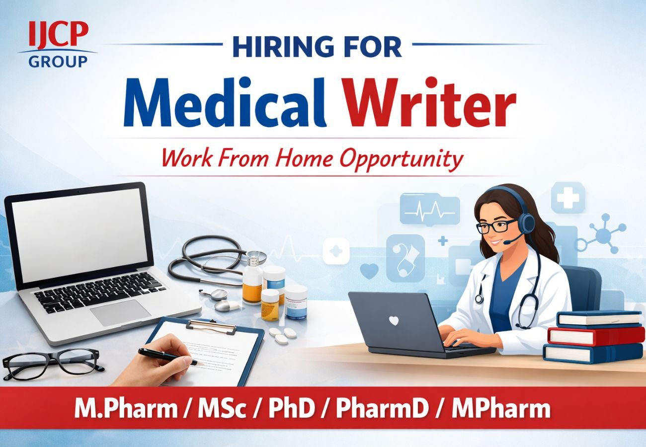 IJCP Group Hiring For Medical Writer