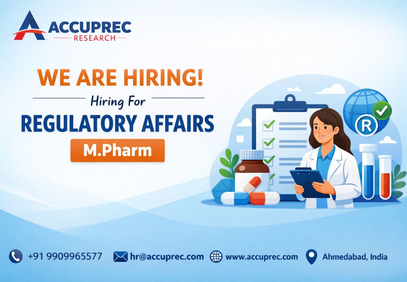 Accuprec Research Hiring For Regulatory Affairs