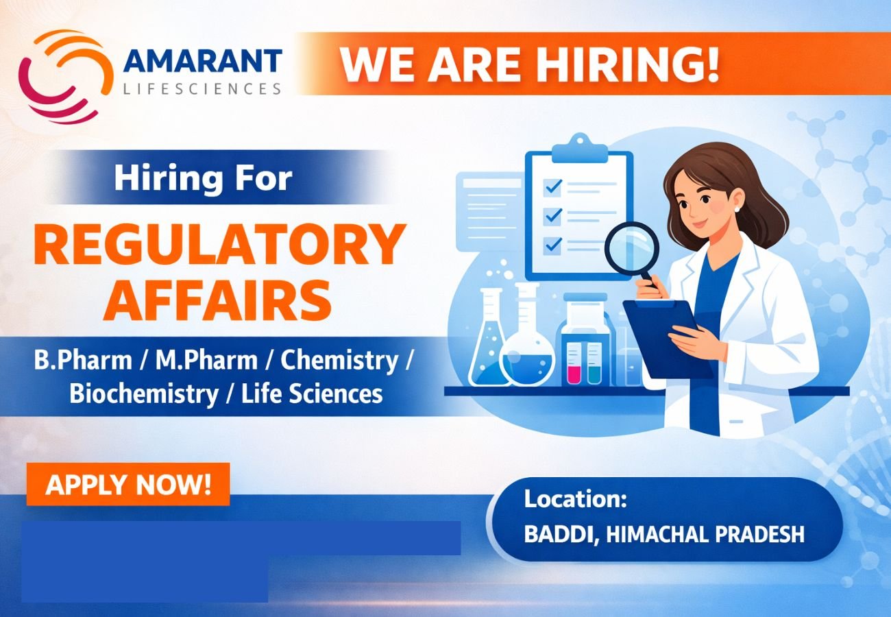 Amarant Lifesciences Hiring For Regulatory Affairs