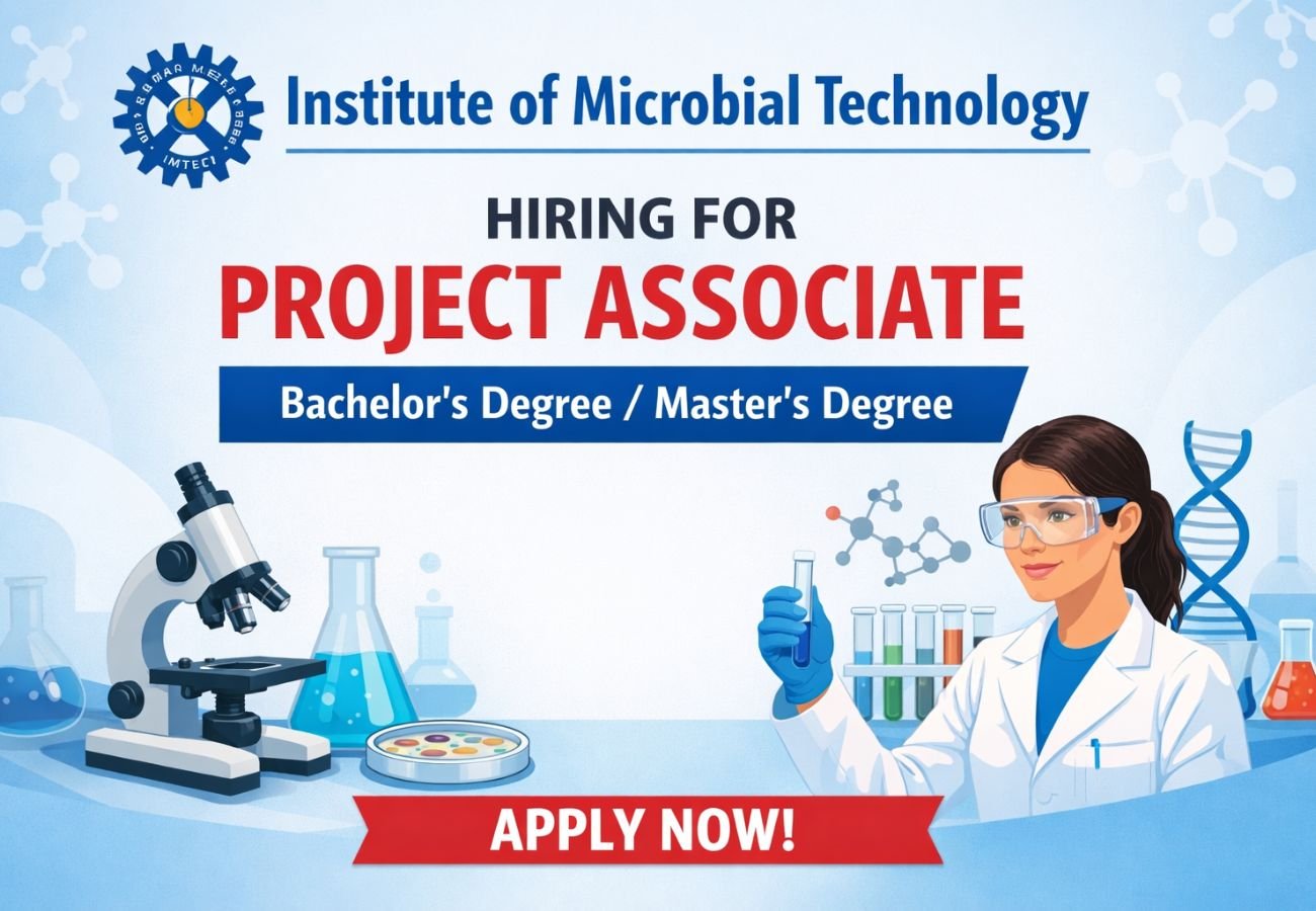 Institute of Microbial Technology Hiring For Project Associate