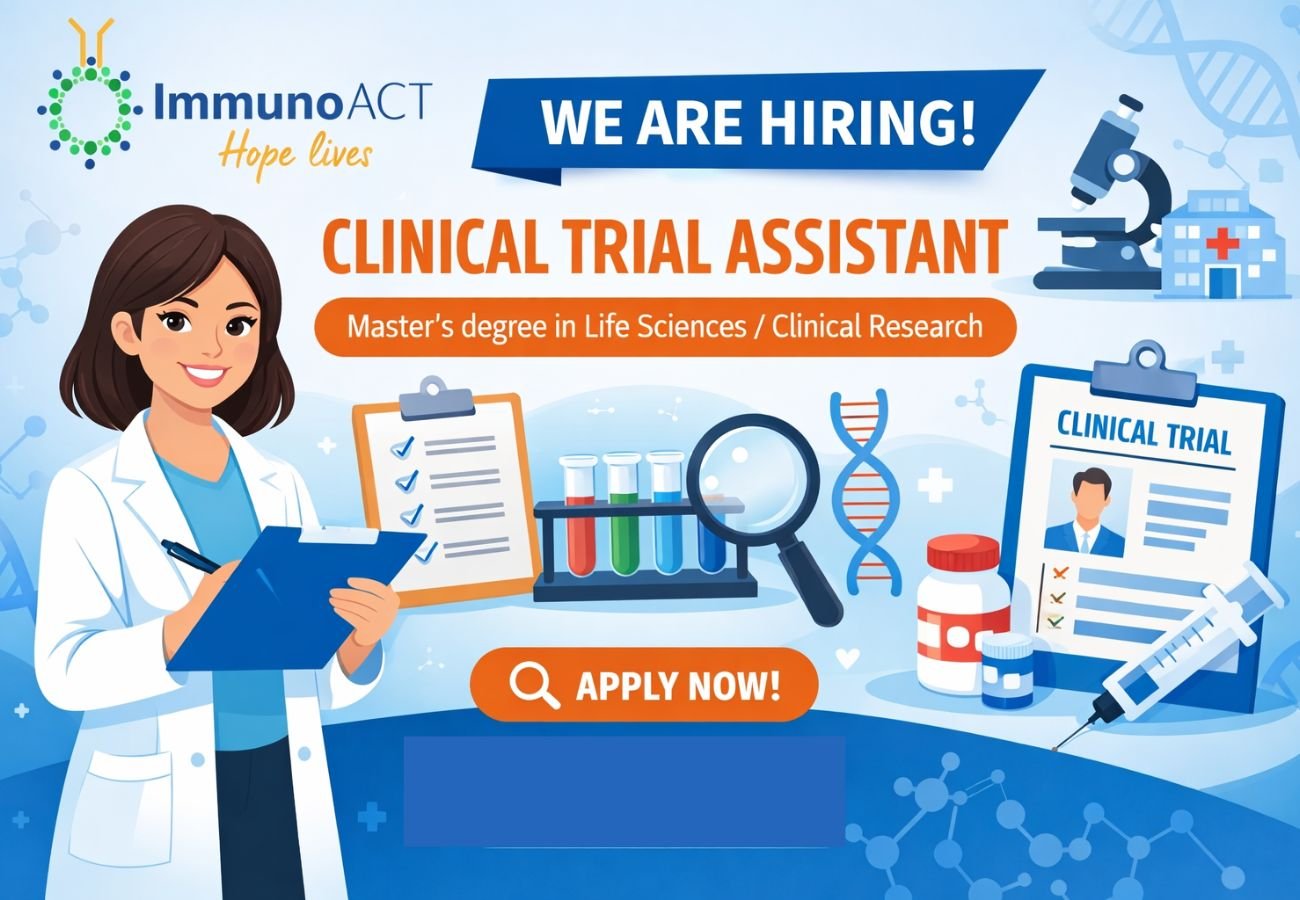 ImmunoACT Hiring For Clinical Trial Assistant