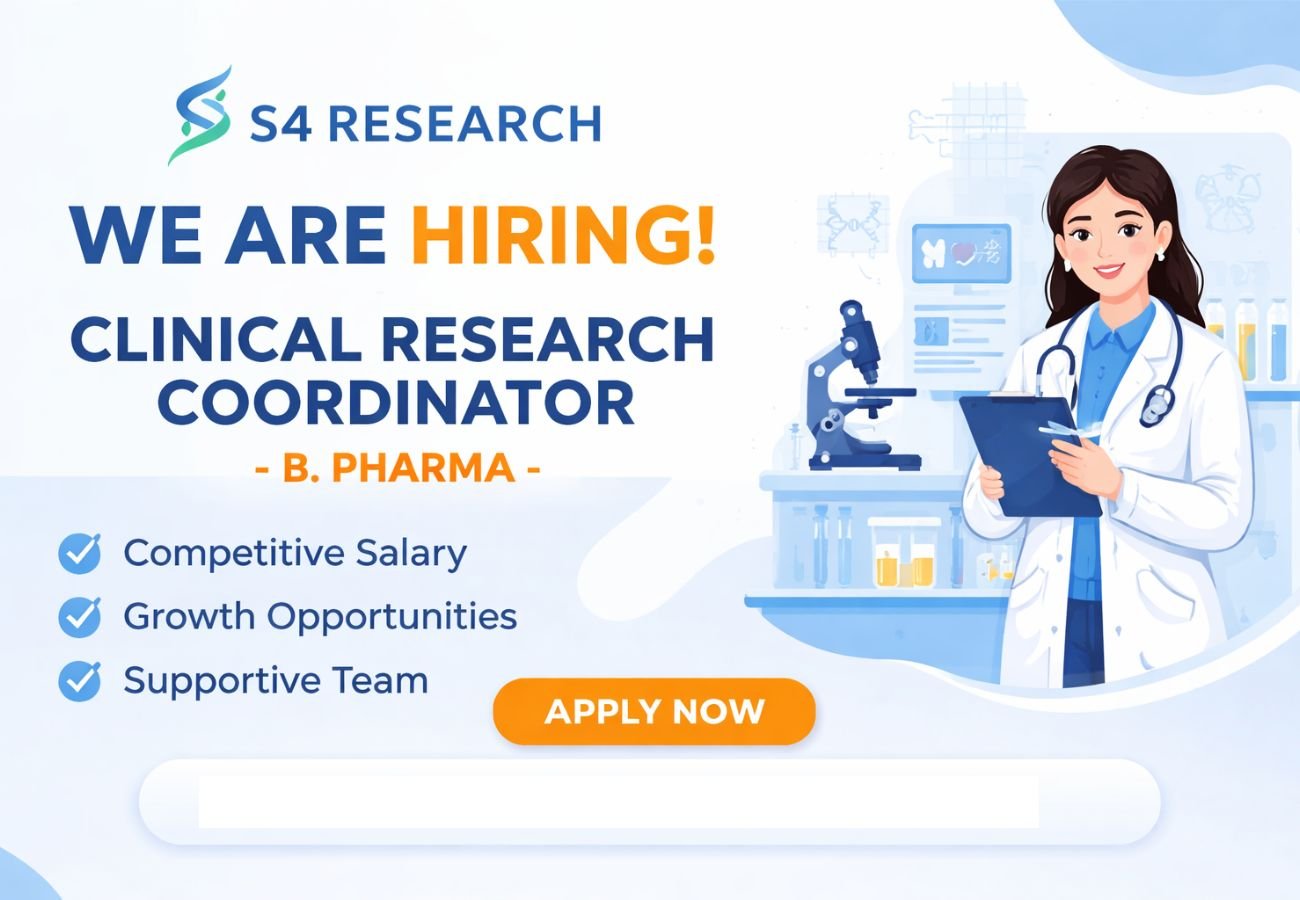 S4 Research Hiring For Clinical Research Coordinator