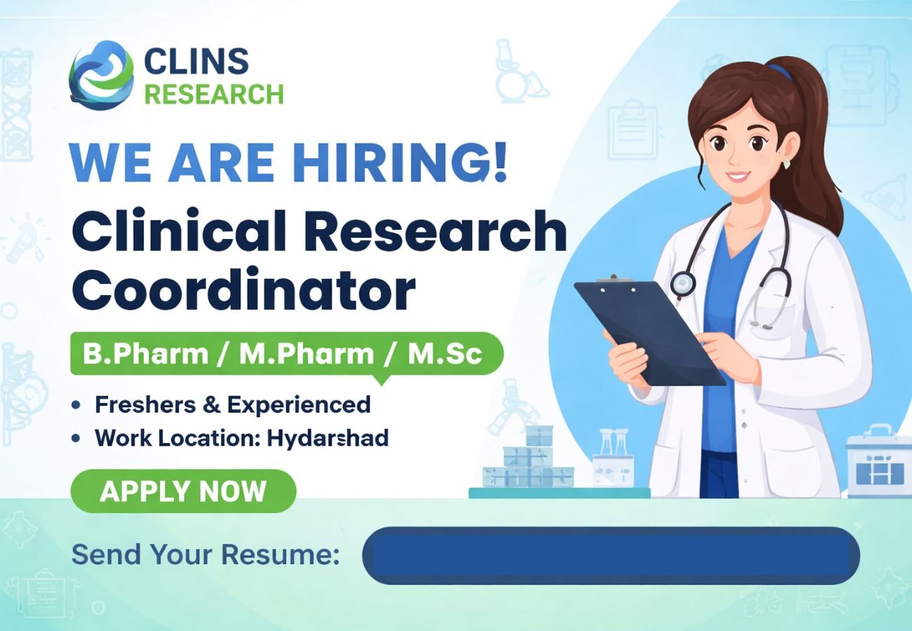 Clins Research Hiring For Clinical Research Coordinator