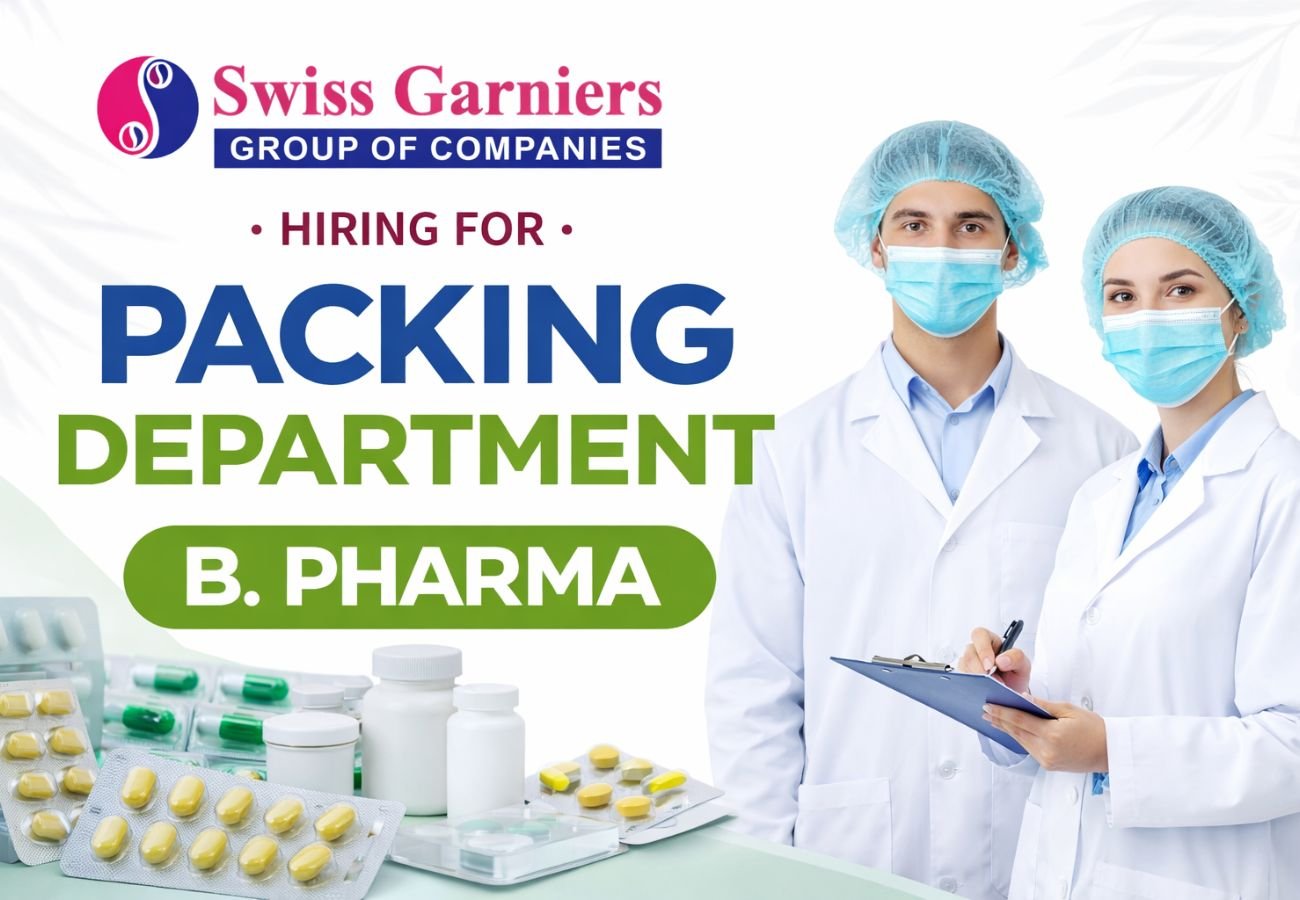 Swiss Garnier Hiring For Packing Department