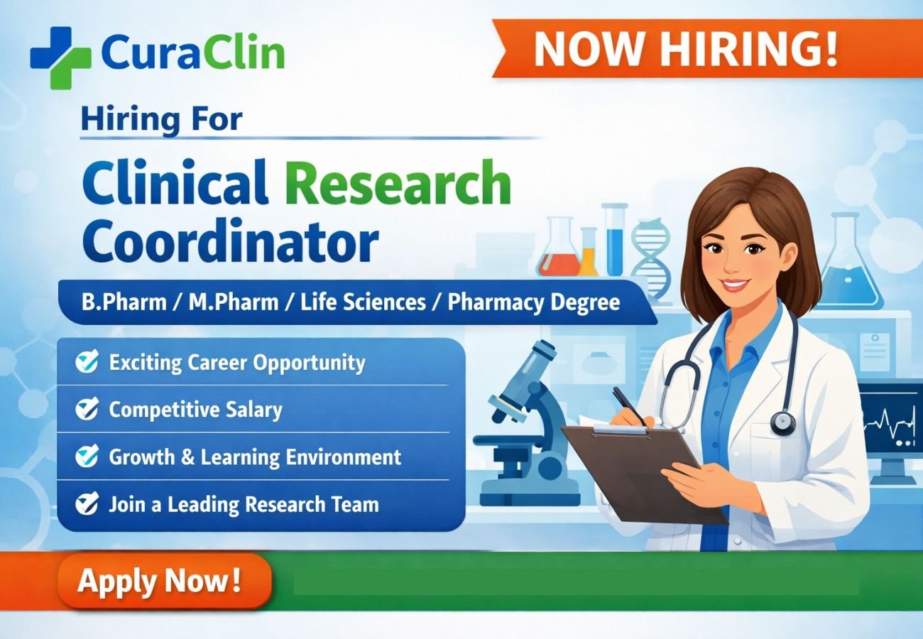 Curaclin Hiring For Clinical Research Coordinator