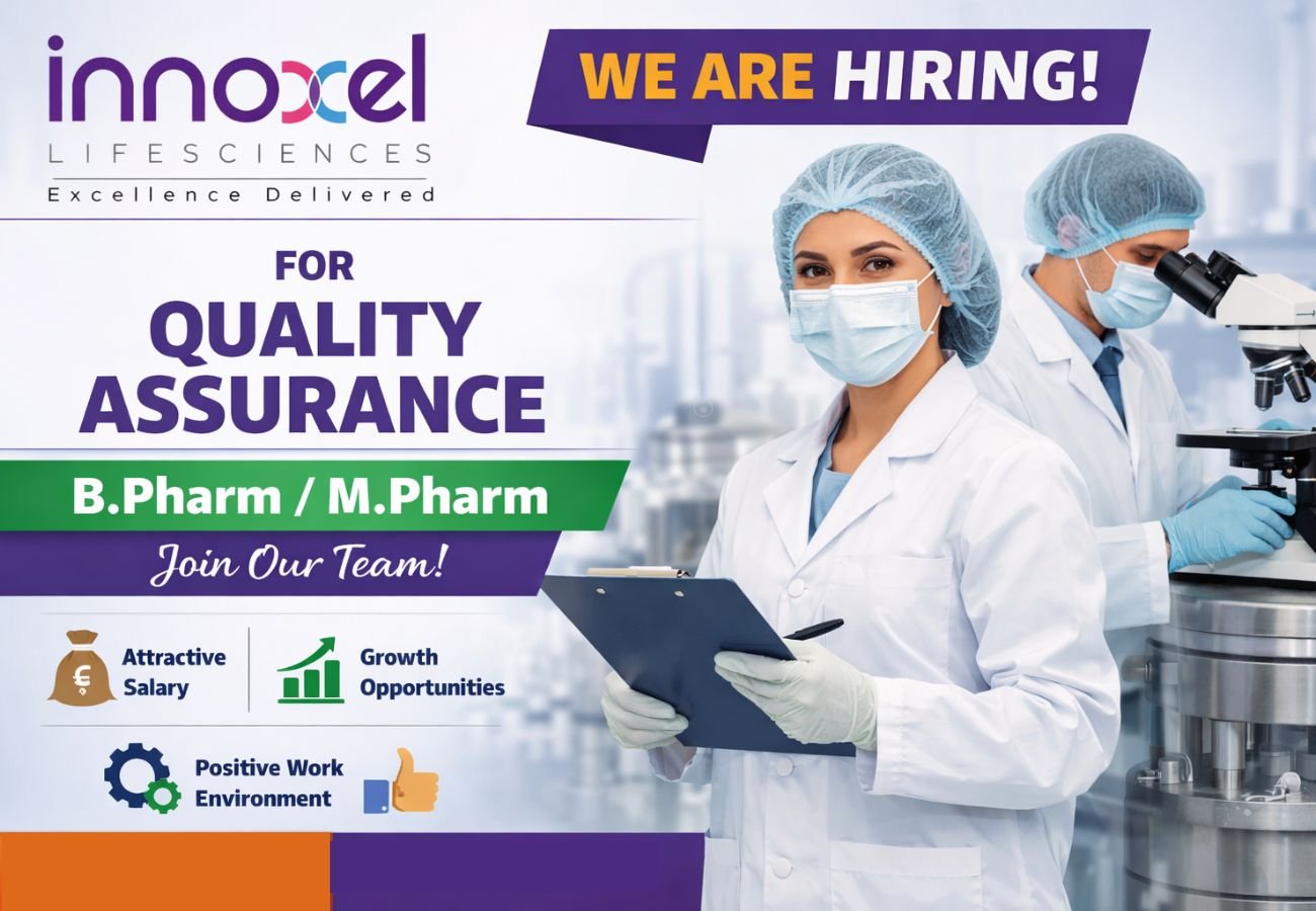Innoxel Lifesciences Hiring For Quality Assurance