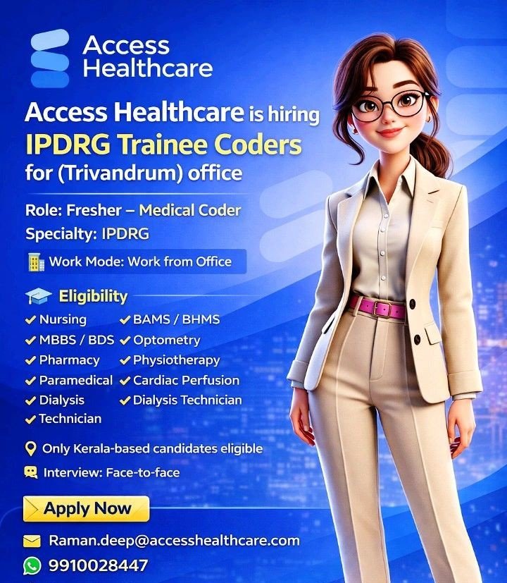 Freshers Needed In Medical Coding At Access Healthcare