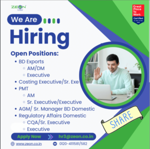 Zeon Lifesciences Hiring For Business Development / Regulatory Affairs ...