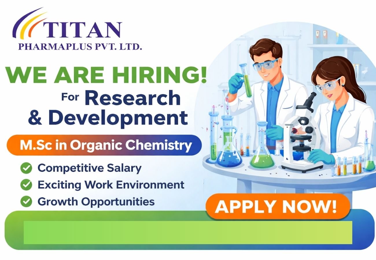 Titan Pharmaplus Hiring For Research & Development