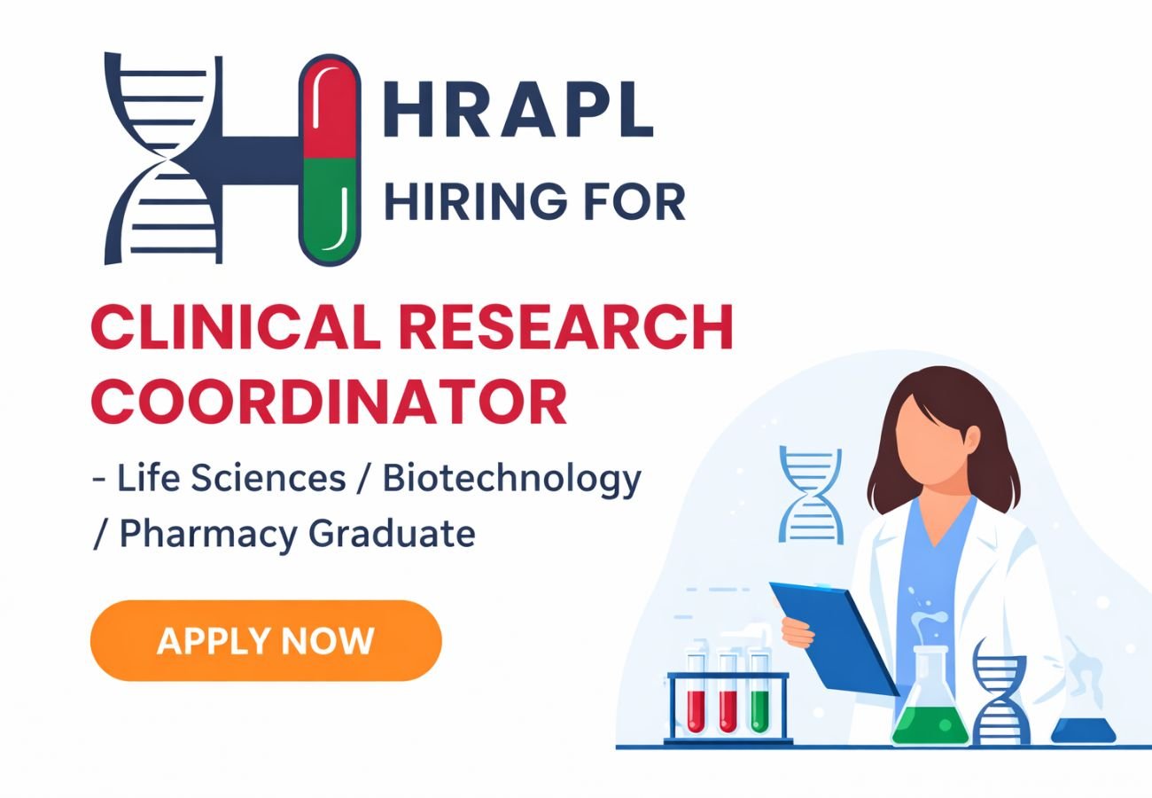 HRAPL Hiring For Clinical Research Coordinator