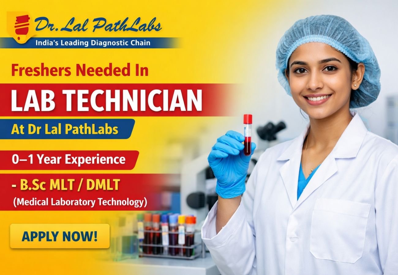 Freshers Needed In Lab Technician At Dr Lal PathLabs