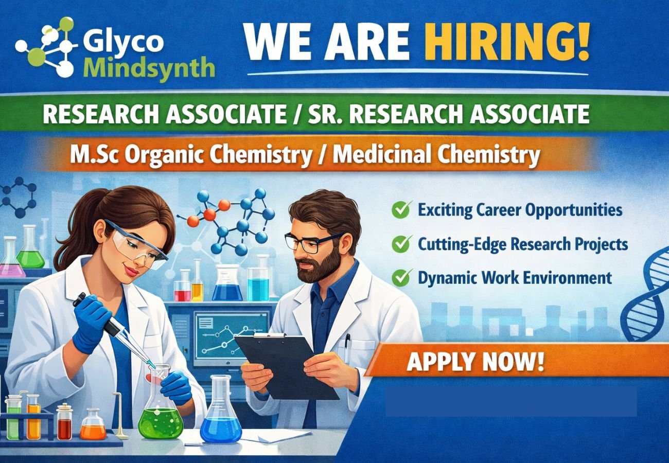 Glyco Mindsynth Hiring For Research Associate / Sr. Research Associate