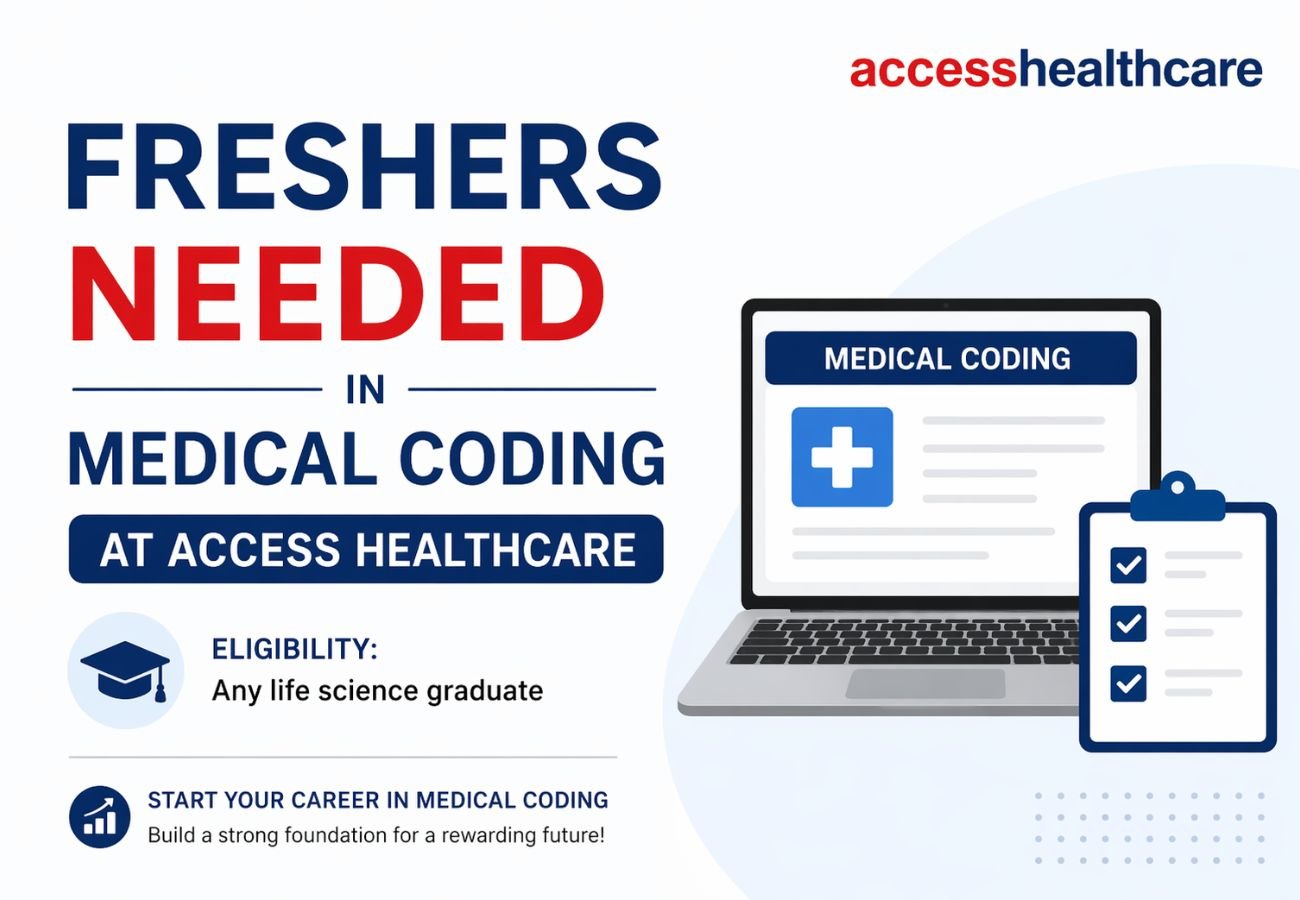 Freshers Needed In Medical Coding At Access Healthcare