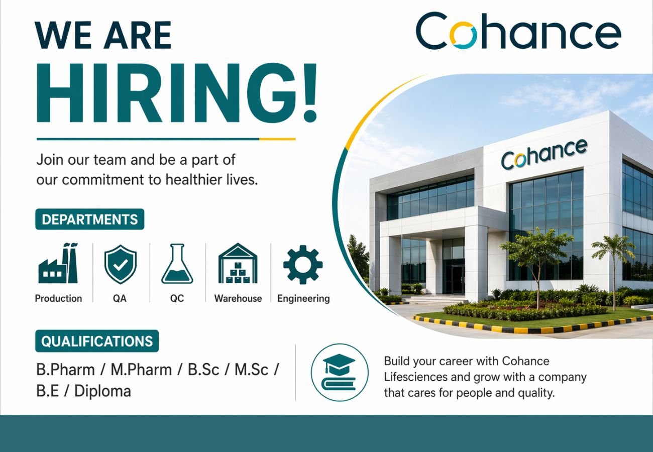 Cohance Lifesciences Hiring For Production, QA, QC, Warehouse, Engineering