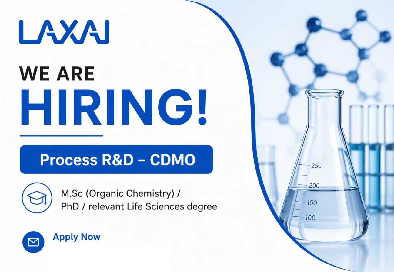 Laxai Life Sciences Hiring For Process R&D – CDMO