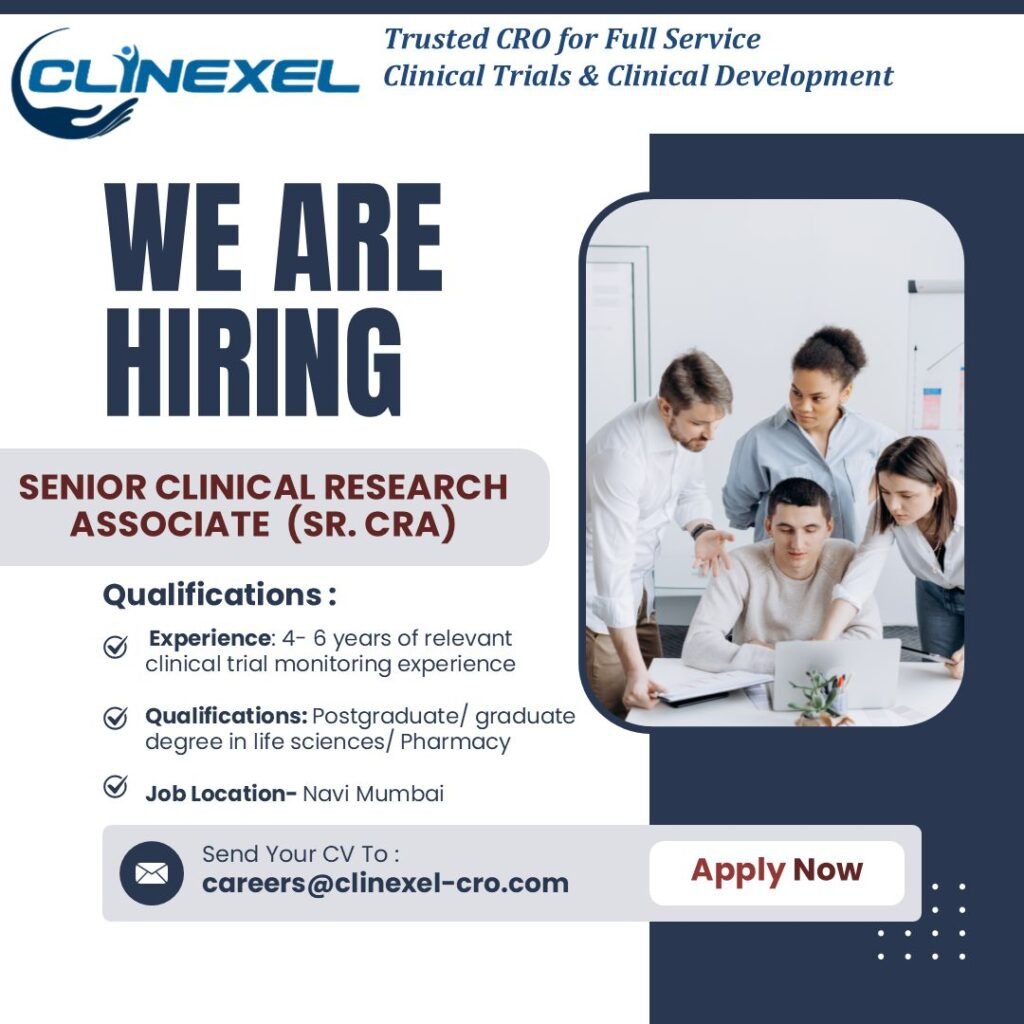 Clinexel CRO Hiring For Clinical Research Associate Clinexel CRO Hiring For Clinical Research Associate