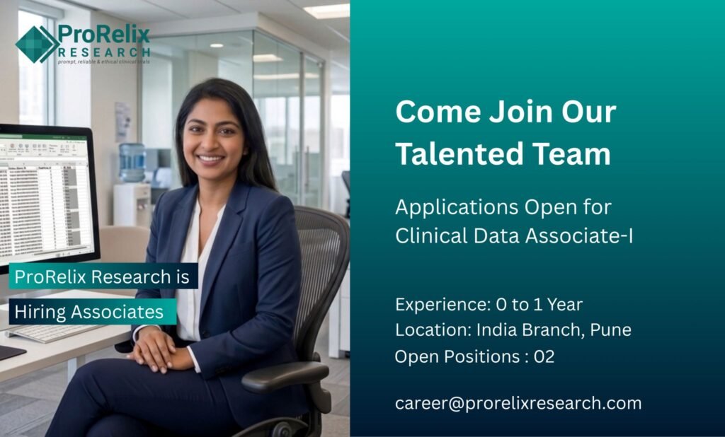 Freshers needed In Clinical Data Associate At ProRelix Research