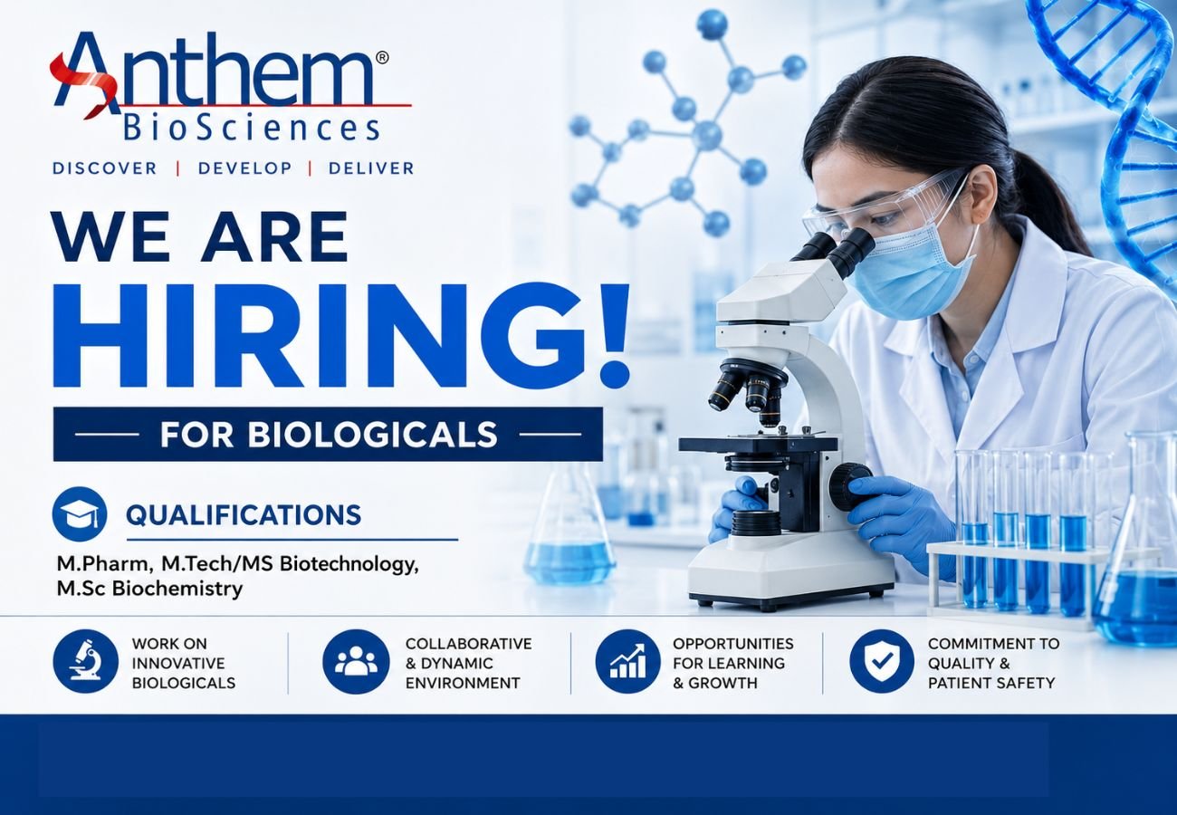 Anthem BioSciences Hirig For Biologicals