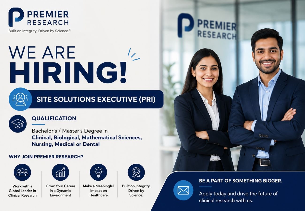 Premier Research Hiring For Site Solutions Executive (PRI)
