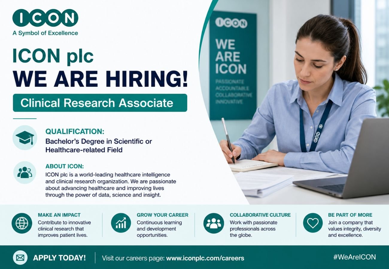 ICON plc Hiring For Clinical Research Associate