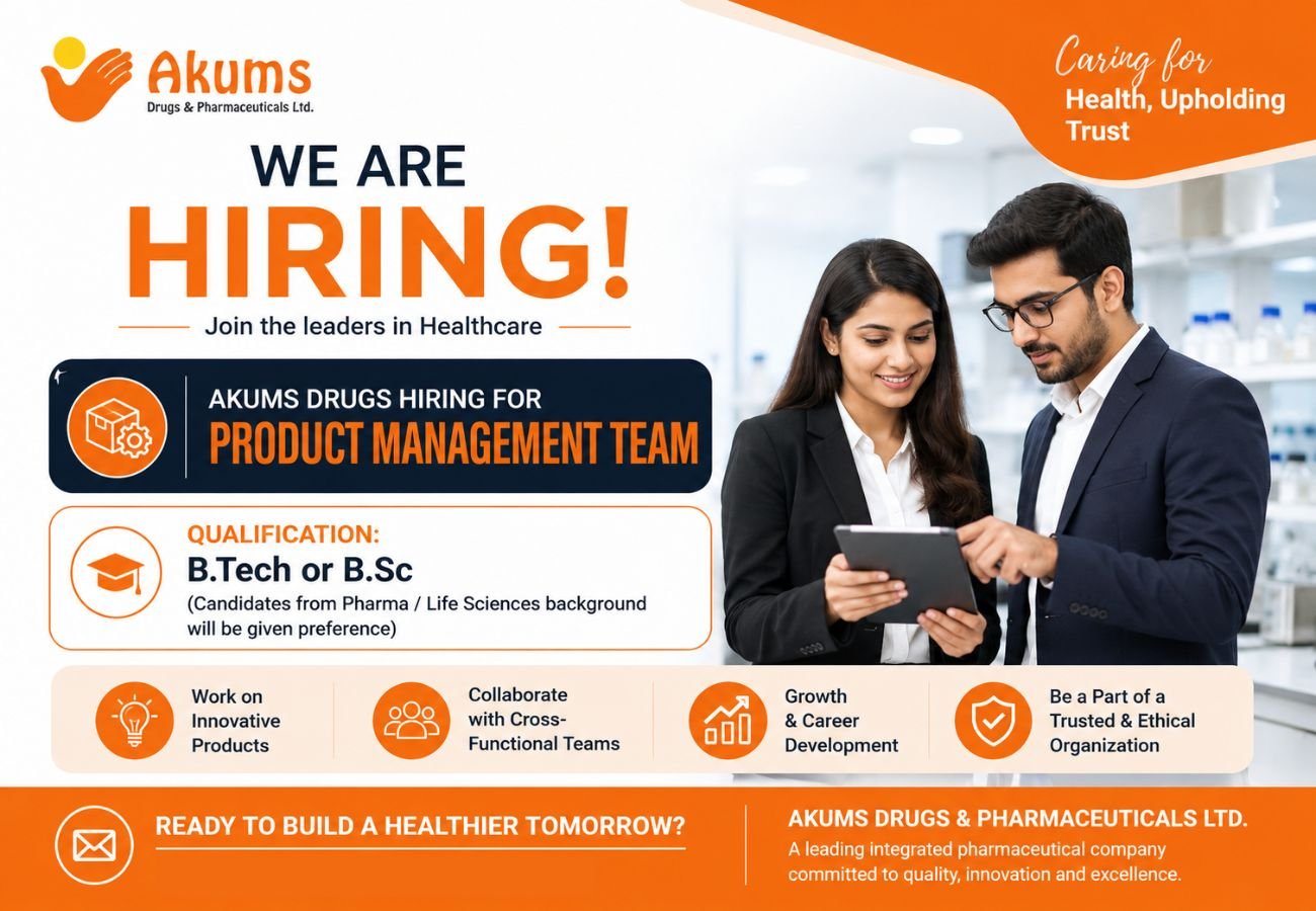 Akums Drugs Hiring For Product Management Team