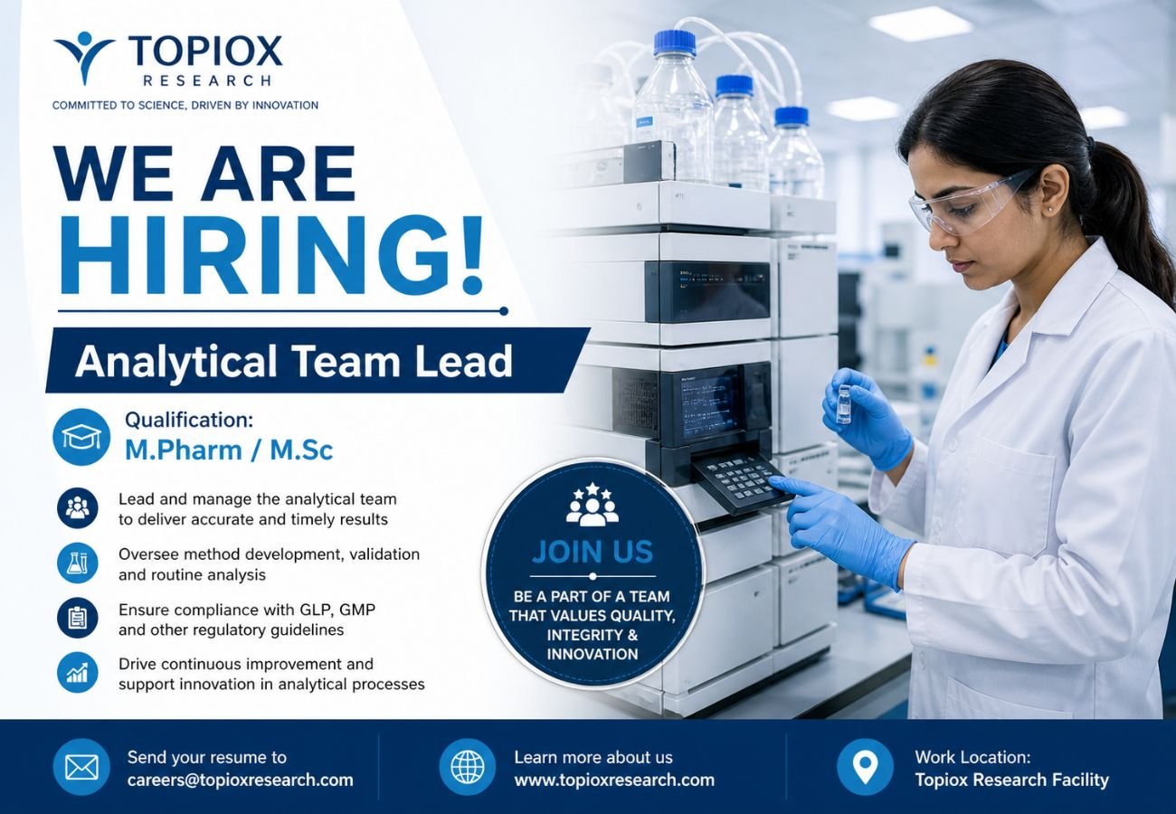 Topiox research Hiring For Analytical Team Lead