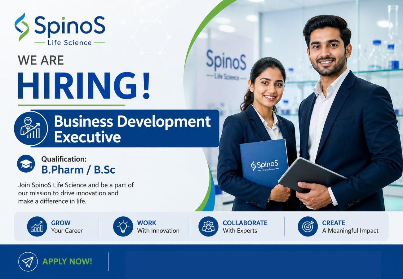 SpinoS Life Science Hiring For Business Development Executive