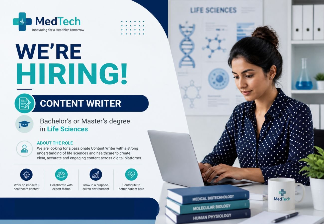 MedTech Hiring For Content Writer