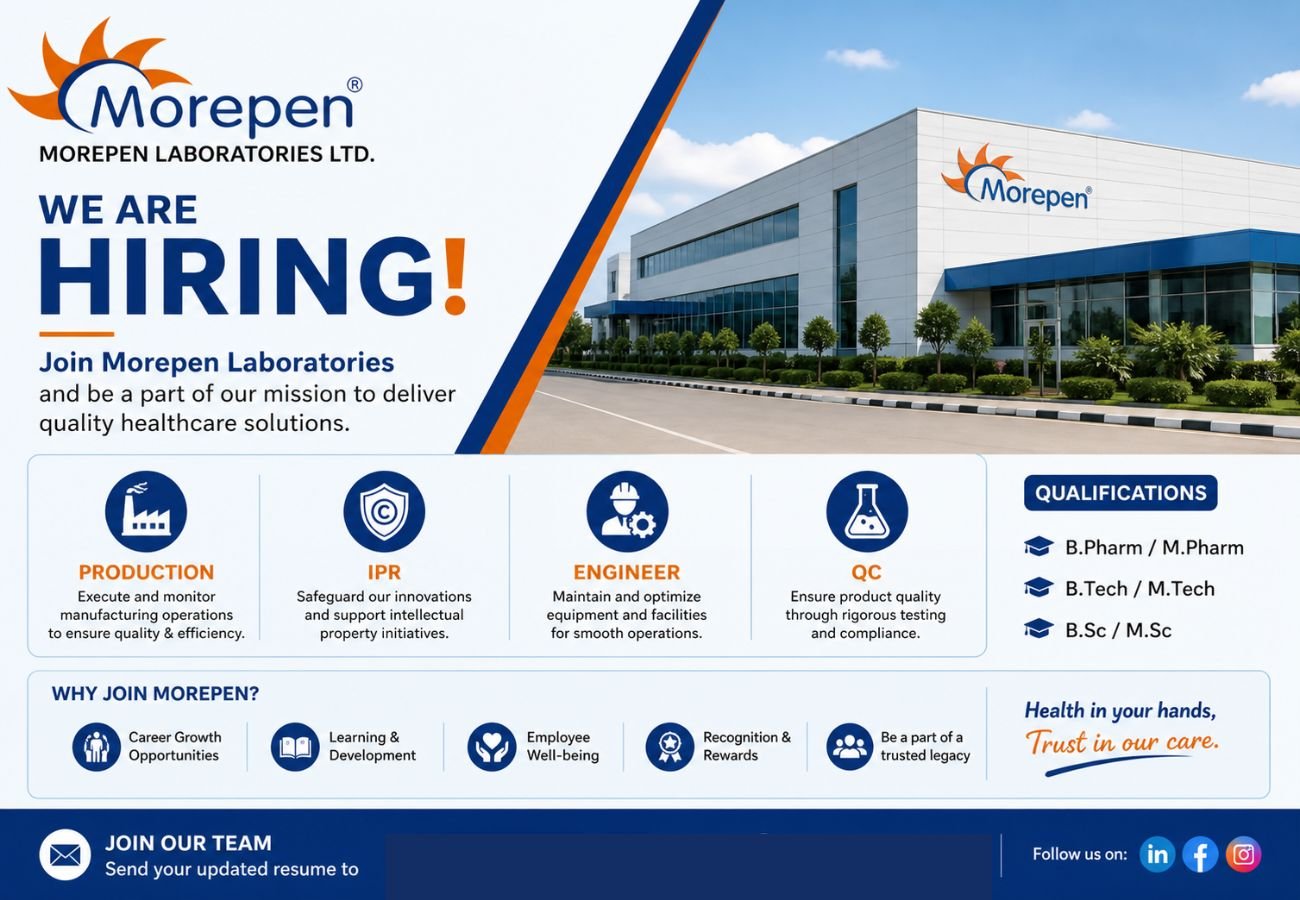 Morepen Laboratories Hiring For Production / IPR / Engineer / QC