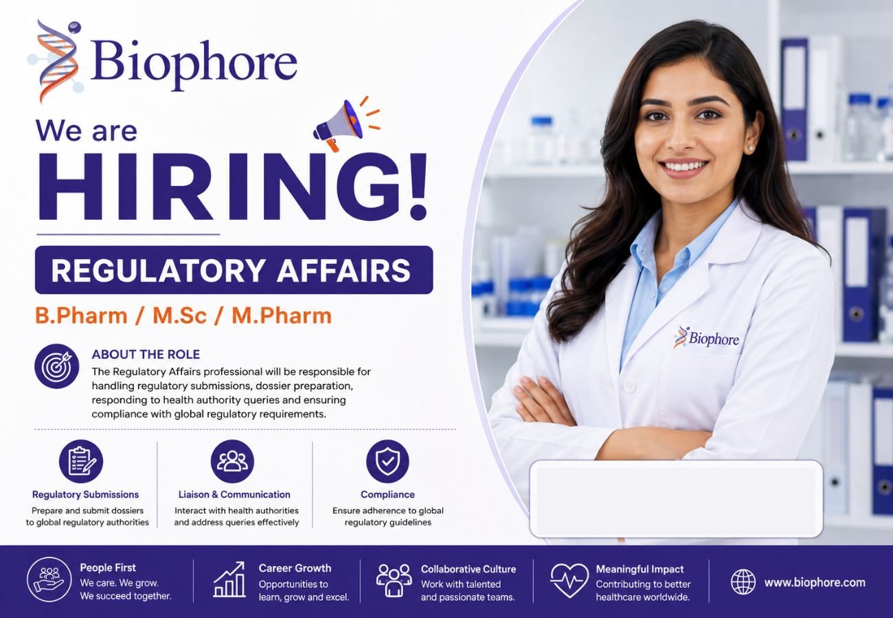 Biophore Hiring For Regulatory Affairs