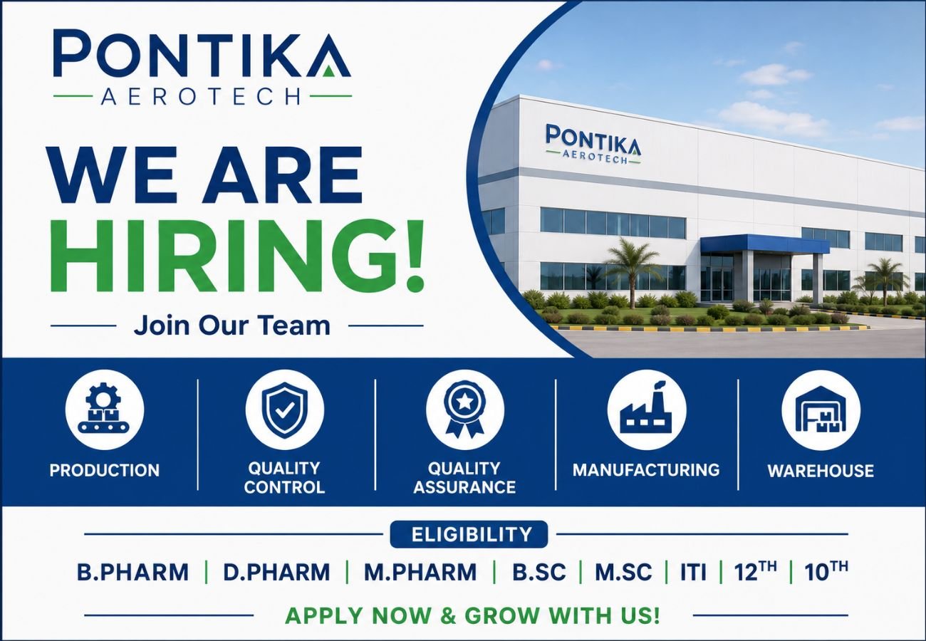 Pontika Aerotech Hiring For Production / Quality Control / Quality Assurance / Manufacturing / Warehouse