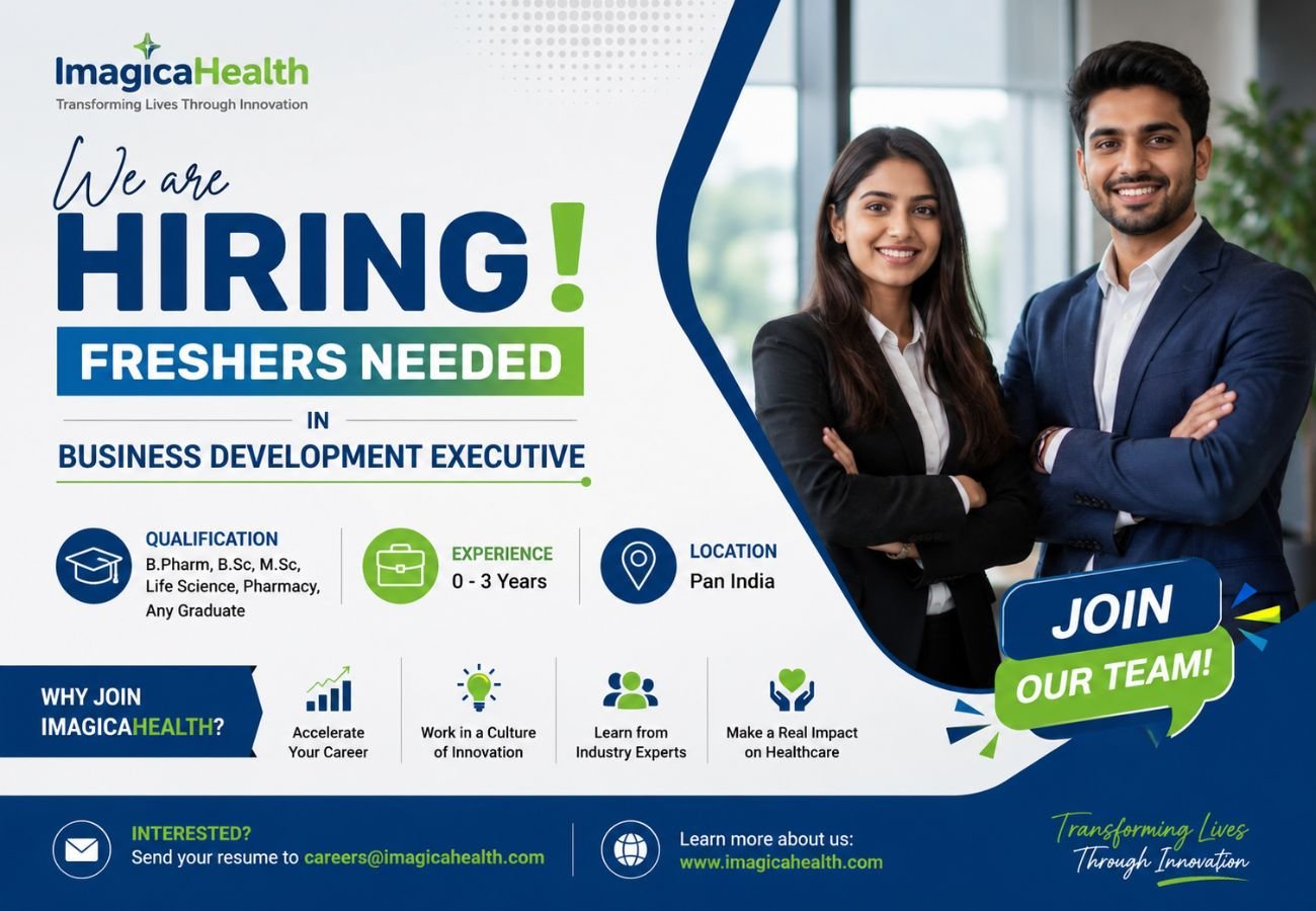 Freshers Needed In Business Development Executive At ImagicaHealth