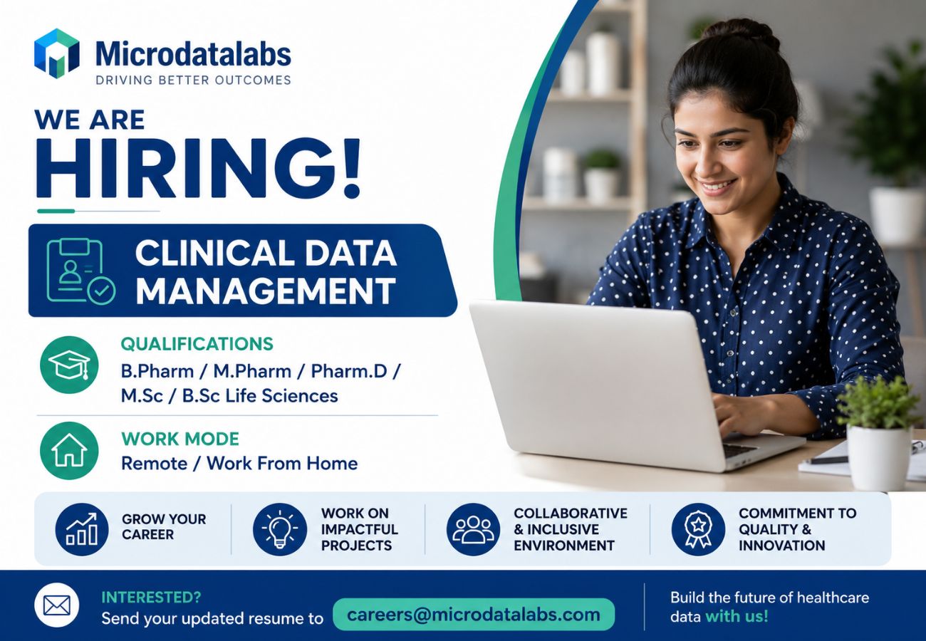 Microdatalabs Hiring For Clinical Data Management