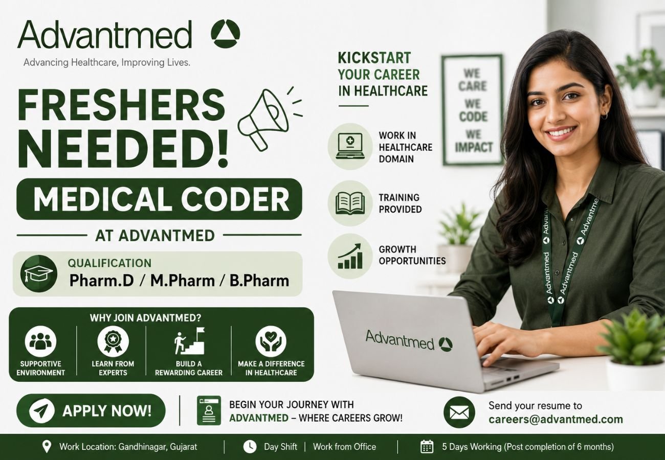 Freshers Needed In Medical Coder At Advantmed