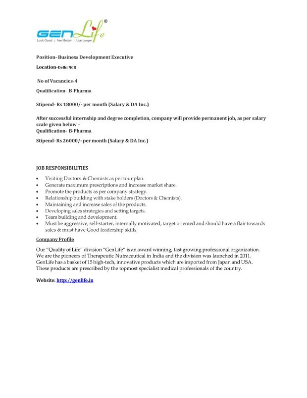 1781713336936 GenLife Hiring For Business Development Executive