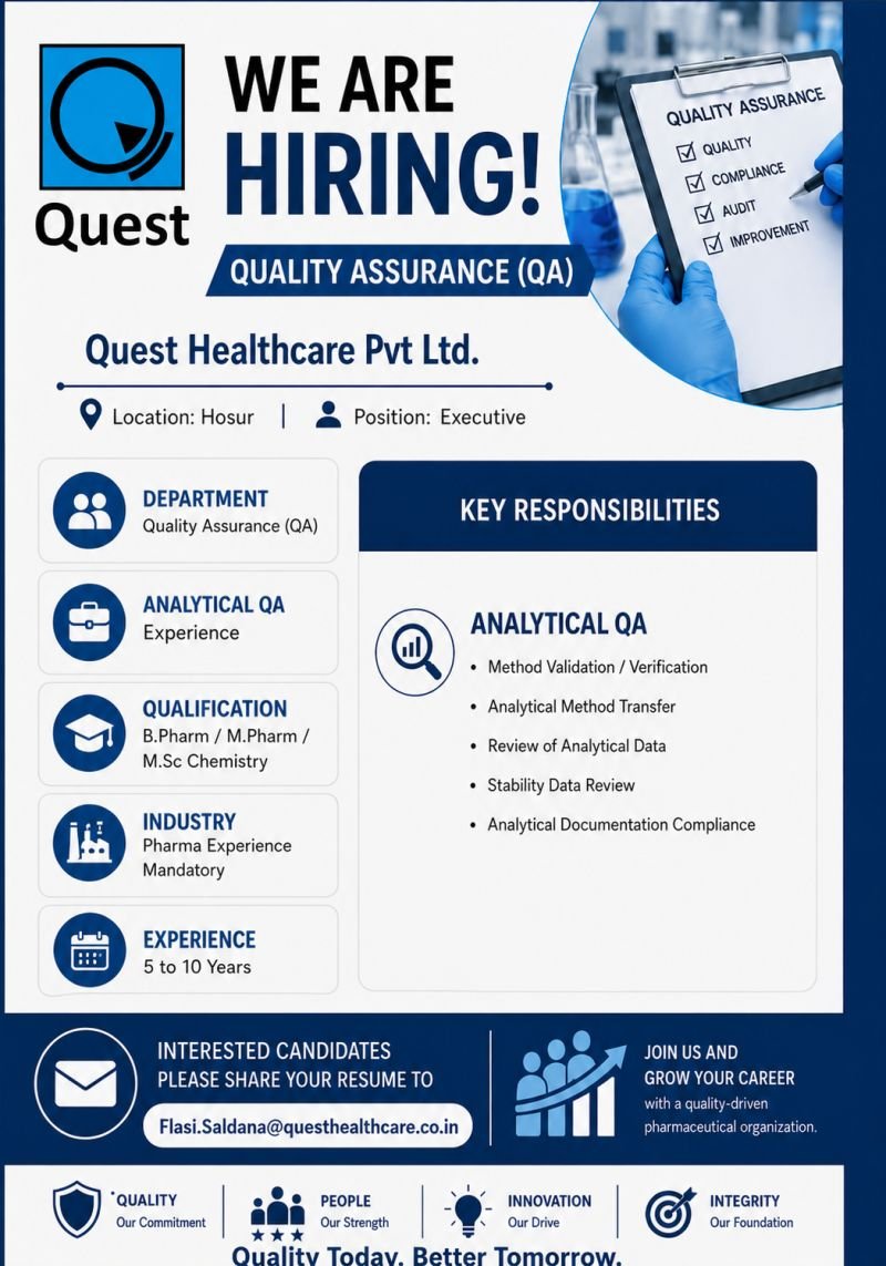 1782273984391 Quest Healthcare Hiring For Quality Assurance