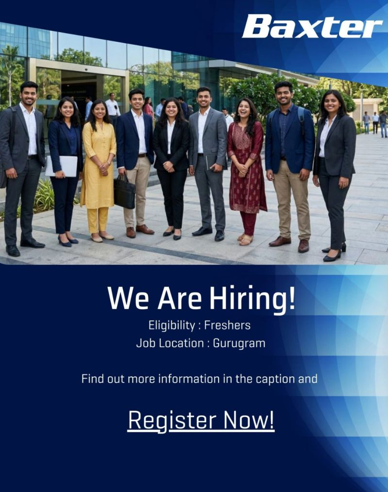 Baxter India Hiring For Freshers Apprenticeship