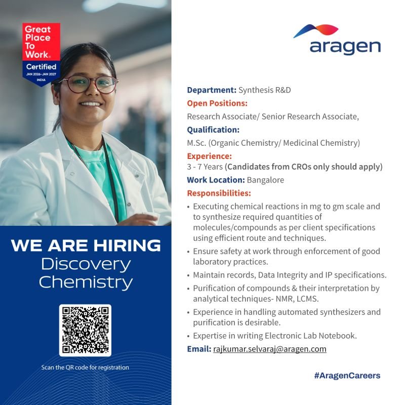 1783398975607 Aragen Hiring For Synthesis R&D