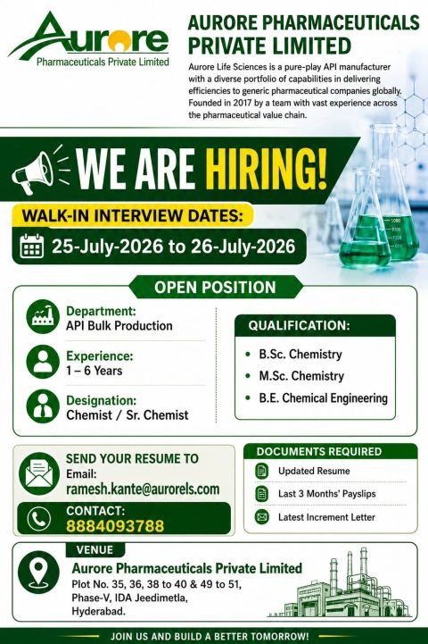 1784708779469 Aurore Pharmaceuticals Hiring For Production