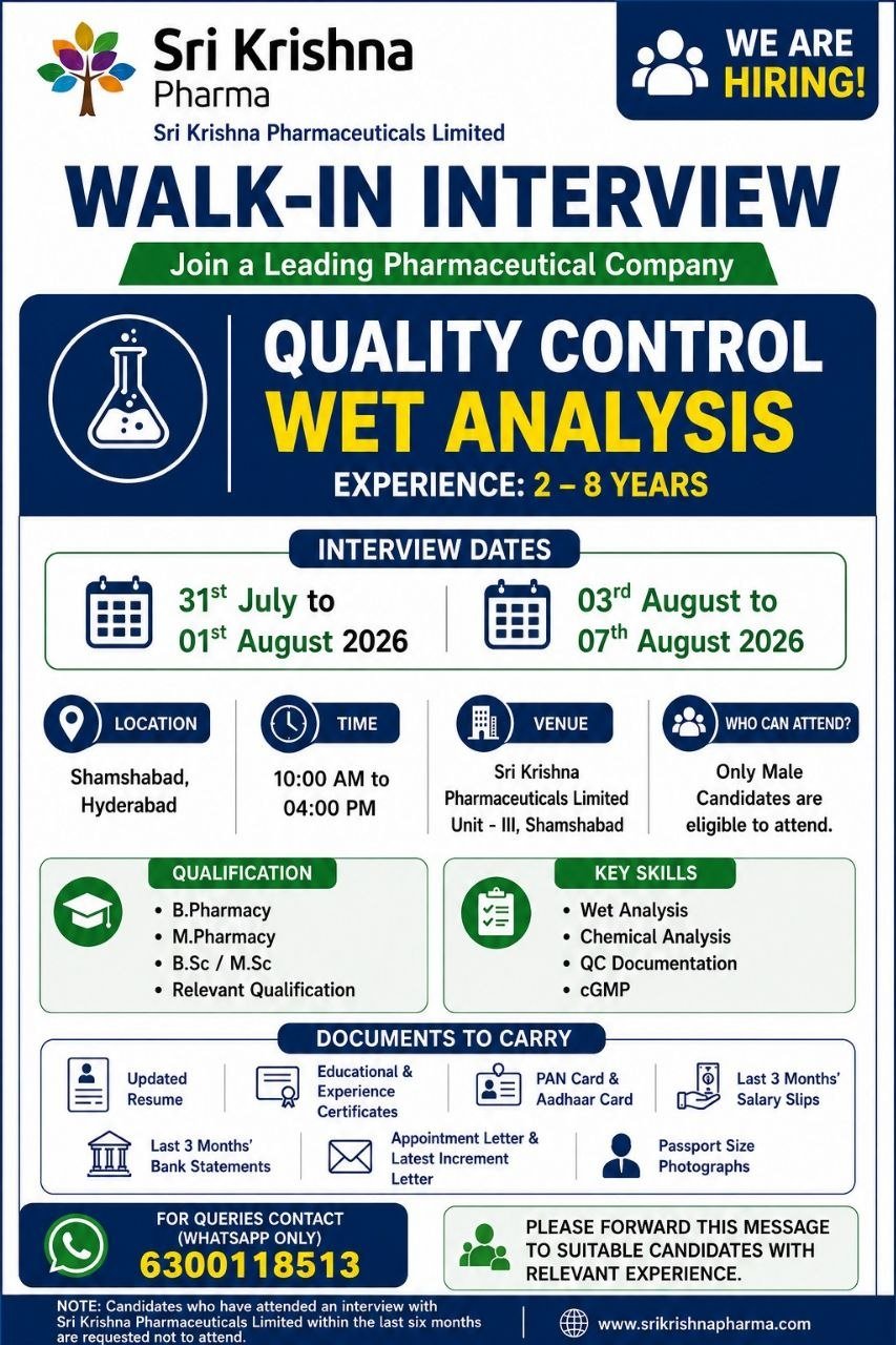photo_2026-07-31_10-23-25 Sri Krishna Pharmaceuticals Hiring For Production / Quality Control / Engineering