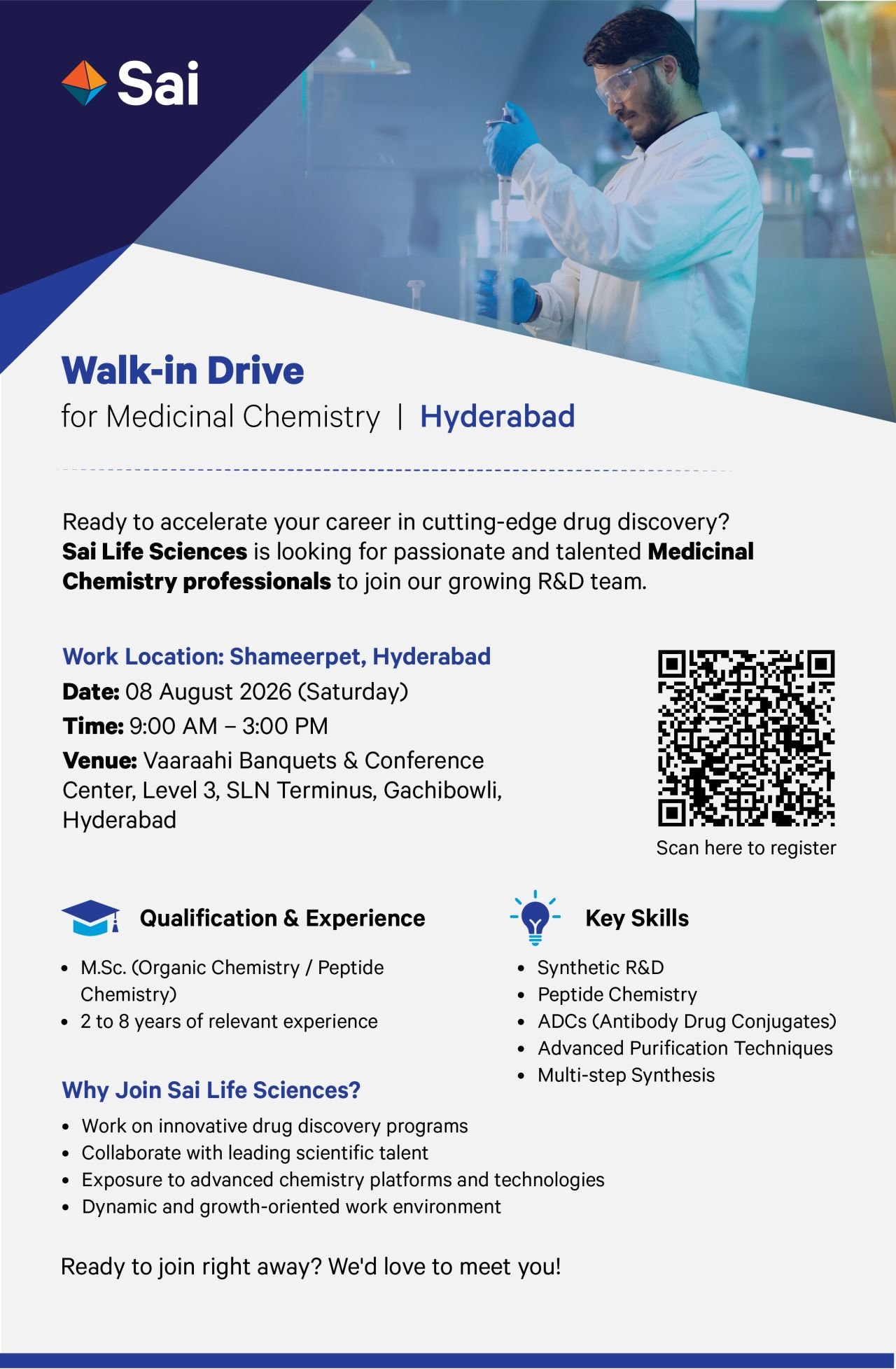 1785493431579 Sai Life Sciences Hiring For Medicinal Chemistry Scientist