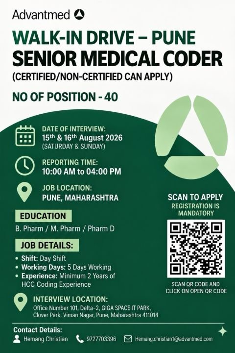 1786603499330 Advantmed Hiring For Medical Coder