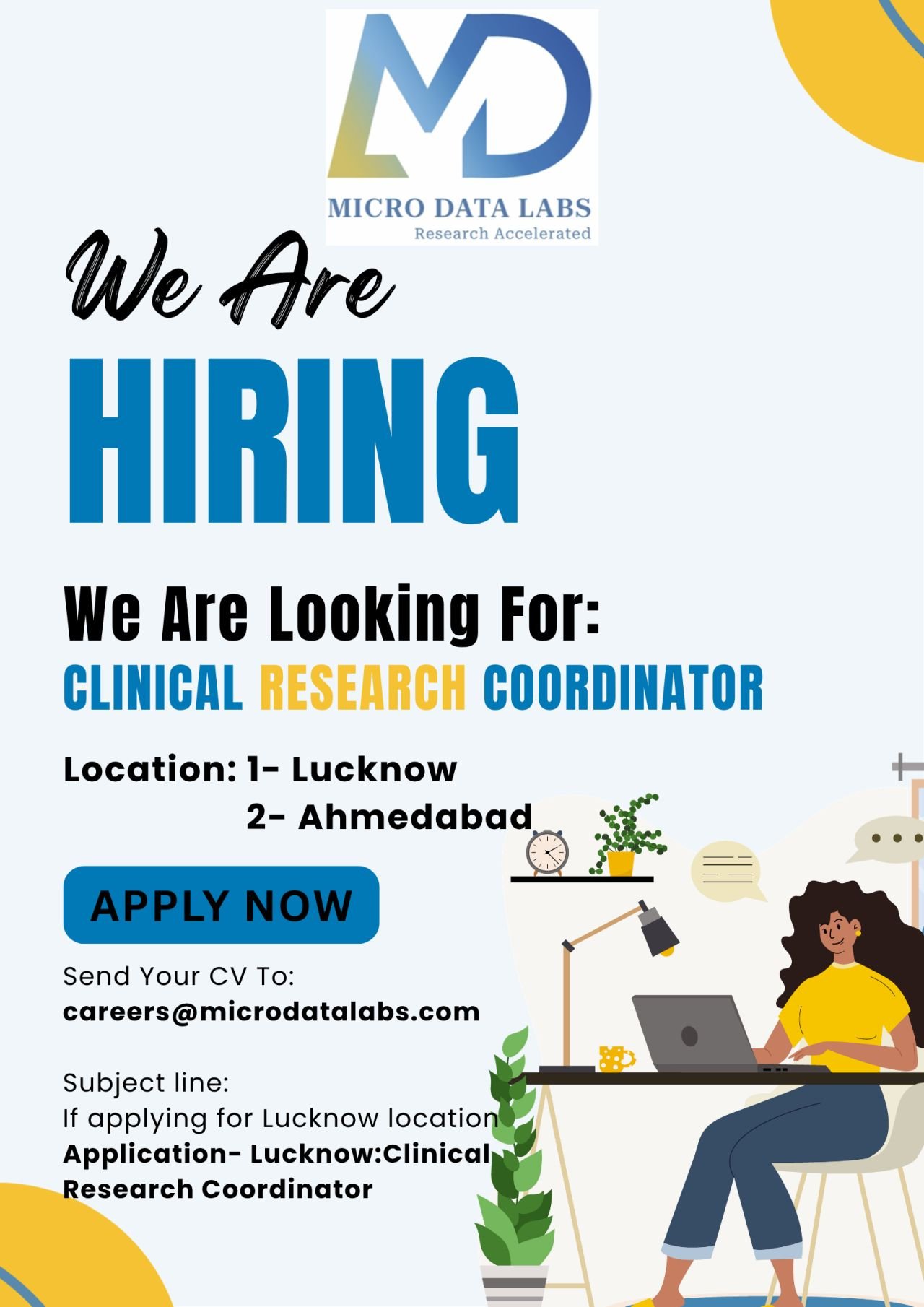 1787985005628 (1) Micro Data Labs Hiring For EC Coordinator / Clinical Research Coordinator