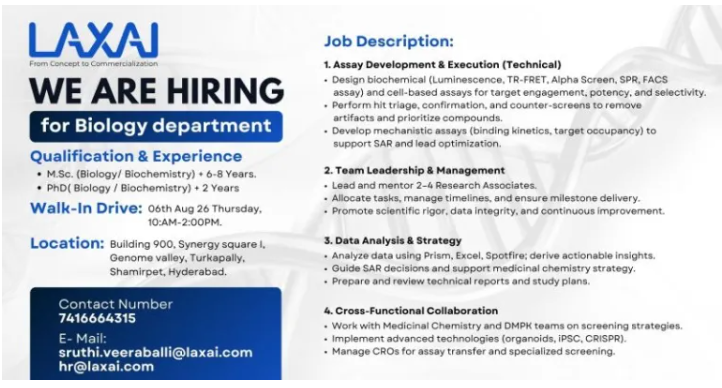 Screenshot 2026-08-05 151623 LAXAI Hiring For Biology Department