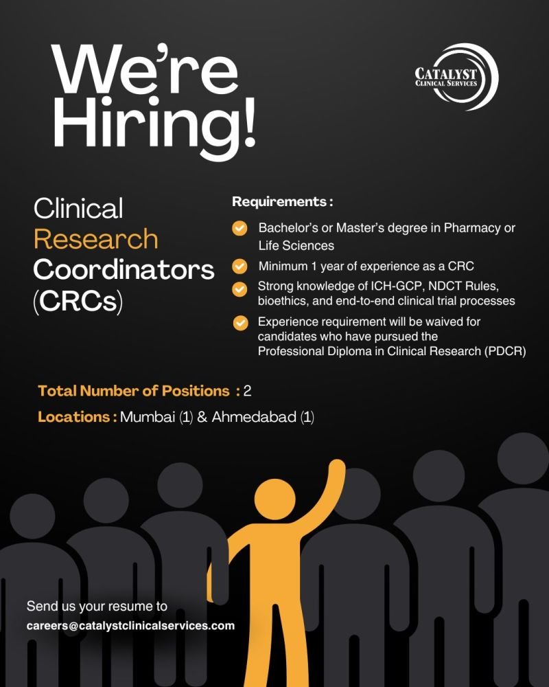 1789706506113 Catalyst Clinical Services Hiring For Clinical Research Coordinator